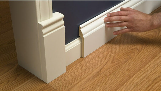 Install Wide Baseboard Molding Over Existing Narrow Baseboard A