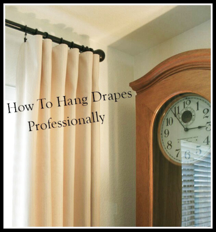 How To Hang Drapes Professionally