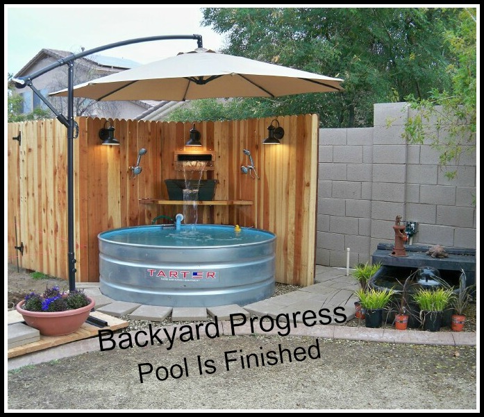 Backyard Progress - Pool Is Finished