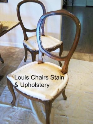How To Chair Stain & Upholster