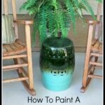 How To Paint A Garden Stool