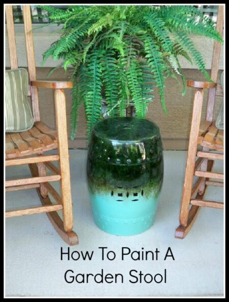 How To Paint A Garden Stool