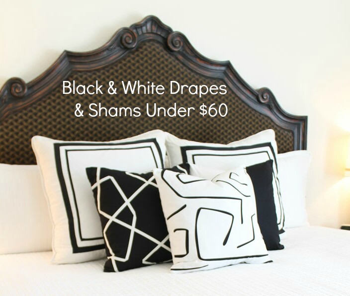 Black & White Drapes & Shams