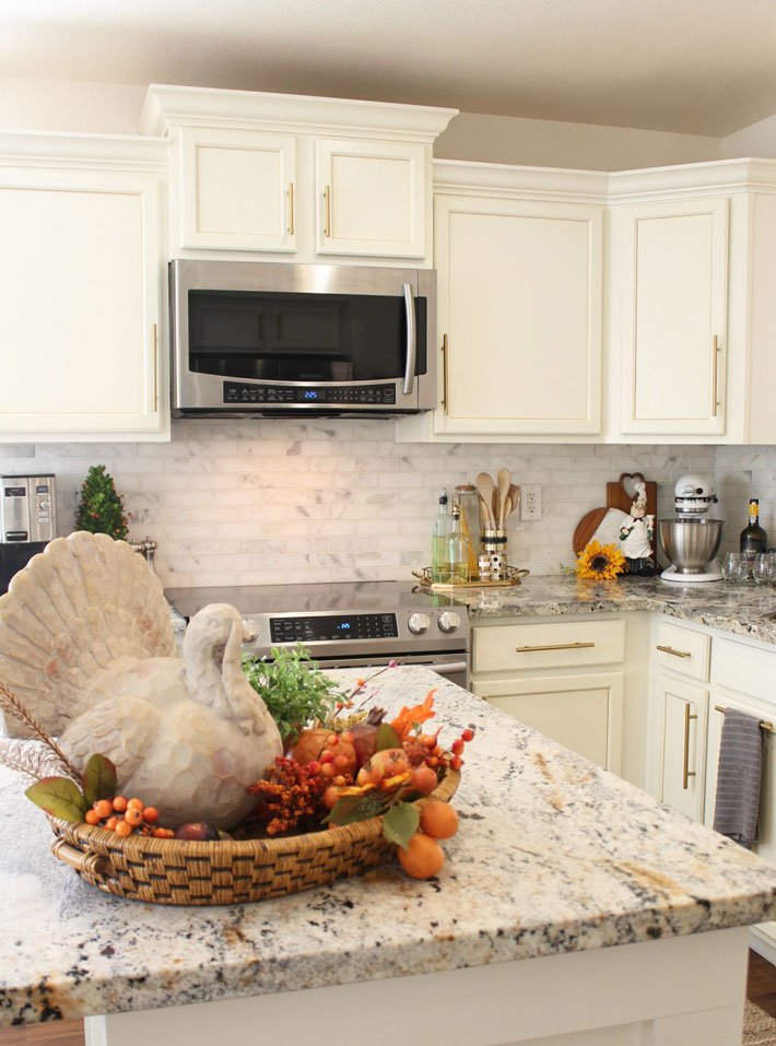 Thanksgiving Kitchen Decor - My Favorite Turkey - A Stroll Thru Life
