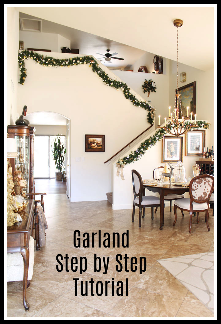 Christmas Stair Garland - Step by Step Tutorial
