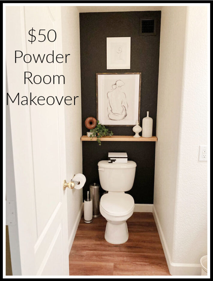 $50.00 Powder Room Makeover Reveal 