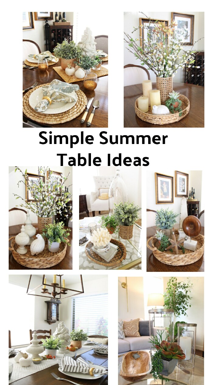 Simple Summer Table Decor Ideas   A Stroll Thru Life