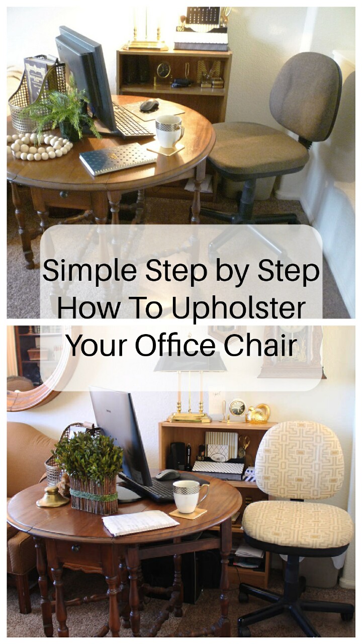 Simple Step by Step - How To Upholster Your Office Chair