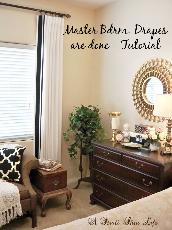 Master Bedroom Drapes – Tutorial