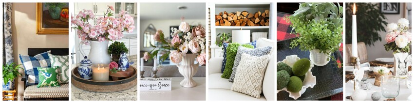 Thumbnails of spring home tours for Wednesday.